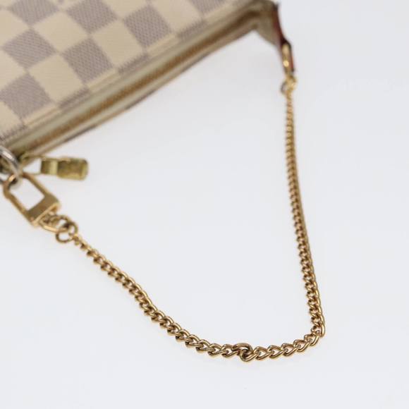 LOUIS VUITTON Damier Azur Mini Pochette Accessoires Pouch N63005 LV Auth 86634 - Picture 7 of 16